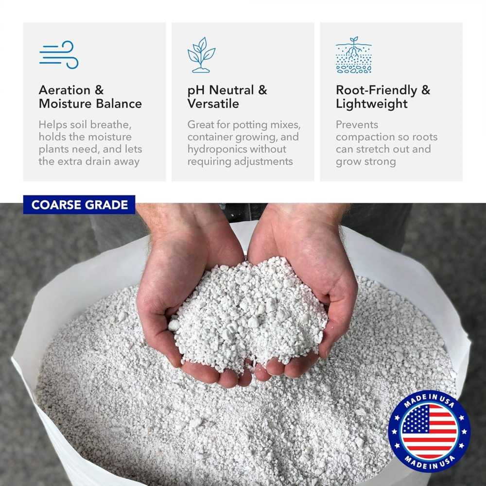 슈프림 펄라이트 거친 입자 원예용 펄라이트 4큐빅피트, - Horticulture Soil Perlite 리뷰 및 가격